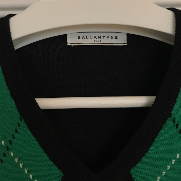 Ballantyne Men's V-Neck Sweater M/L - Picture 3 of 4